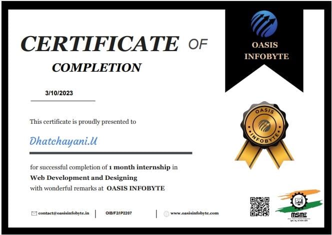 Web Development Certificate